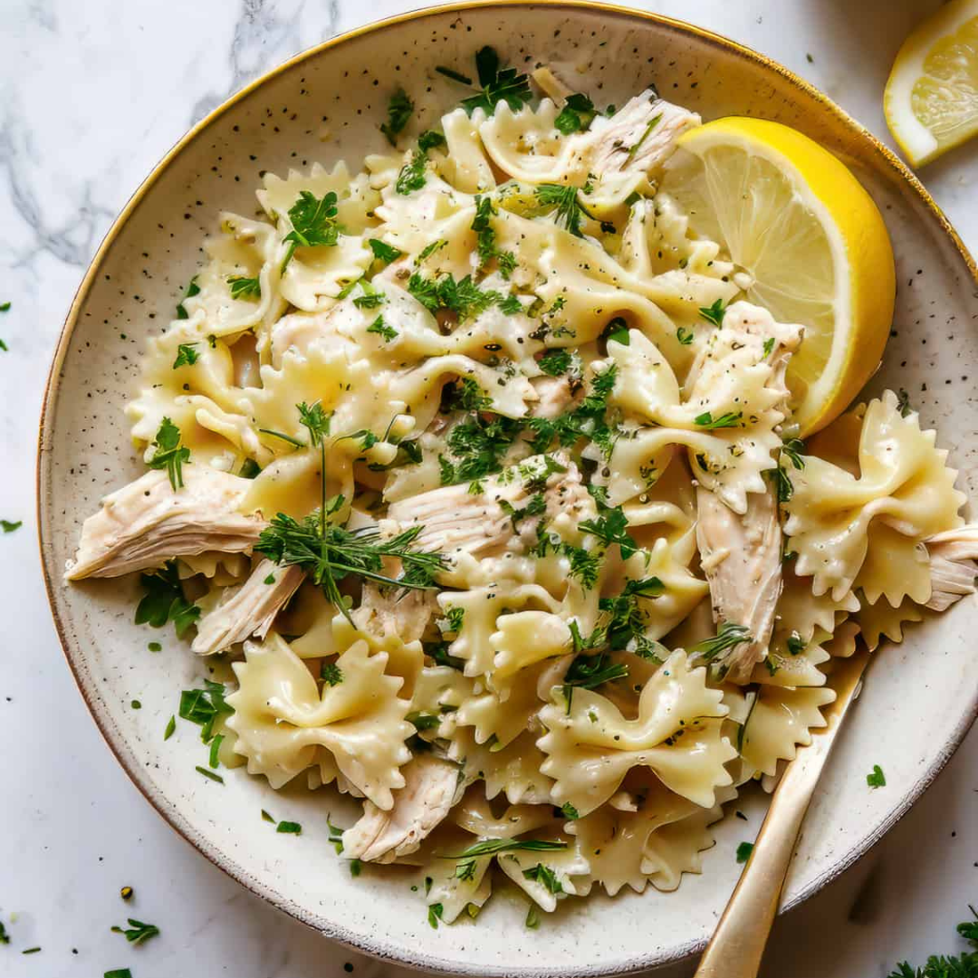 Lemon and Herb Chicken Pasta Salad